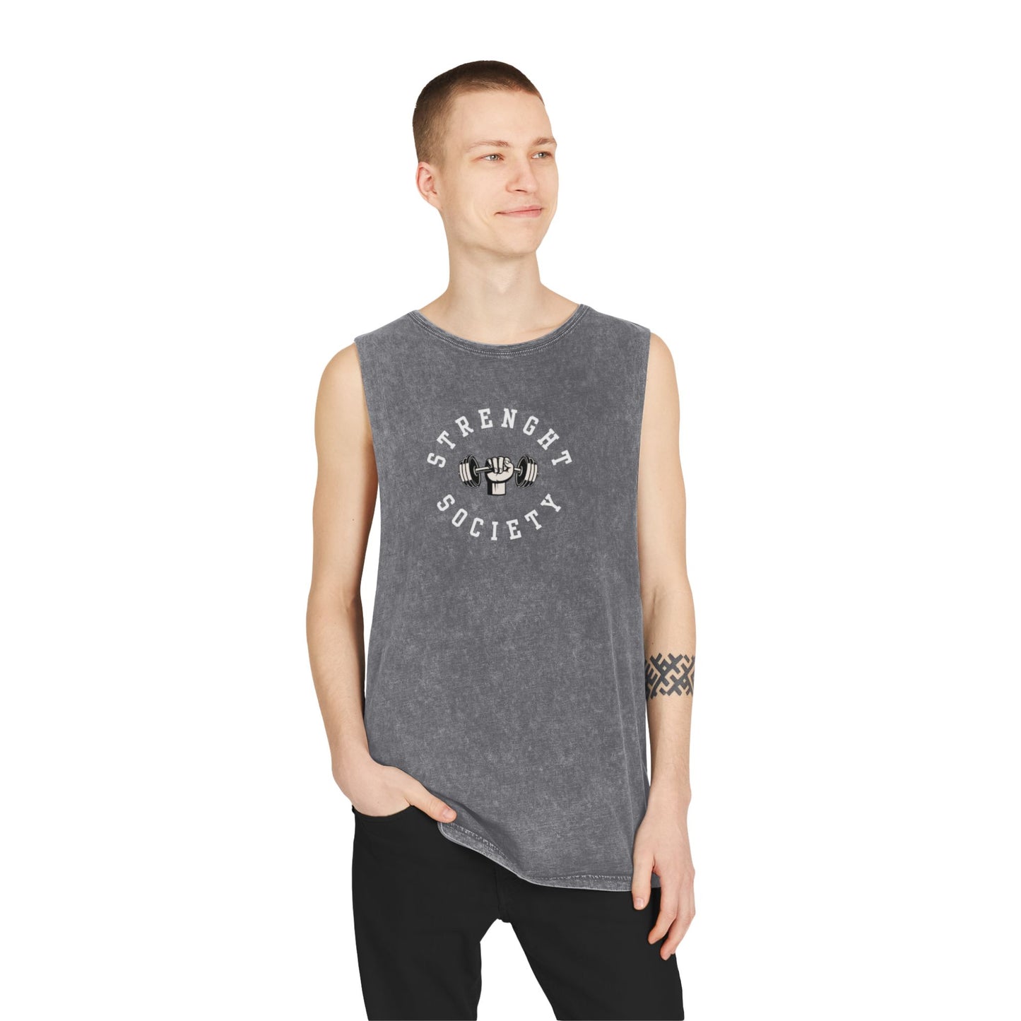 Strength Society Stonewash Tank Top.